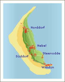 Inselkarte Amrum